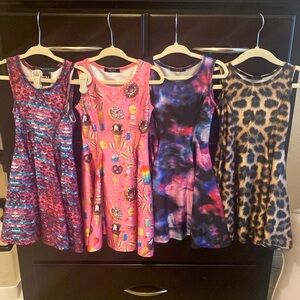 TEREZ GIRLS - lot of 4 printed dresses, size Small